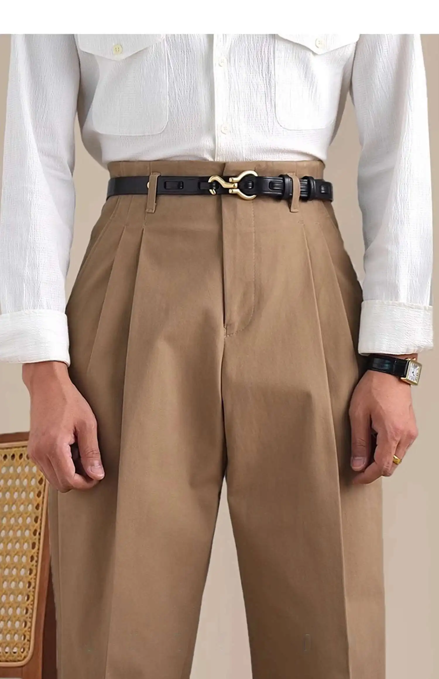 Men'S Formal Style - Men Dress Pants Men's Trendy Cotton