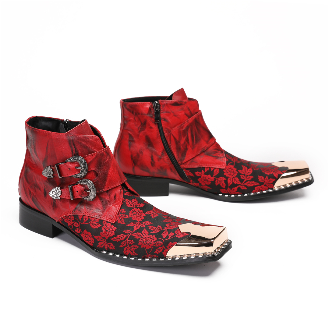 Botas Winter Red Floral Men Ev - Men'S Formal Style ulasan dan harga