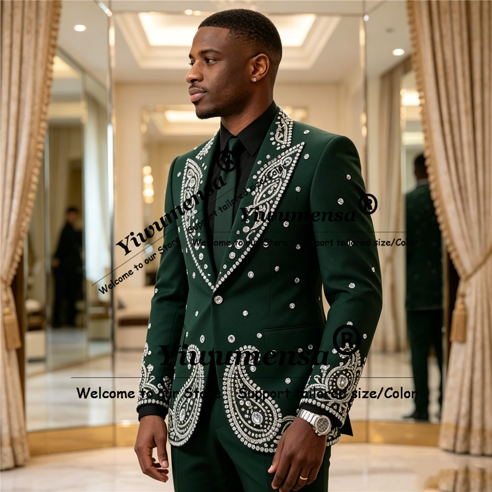 Sparkly Jewelry Stones Ornamen - Men'S Formal Wear Jewelry ulasan dan harga