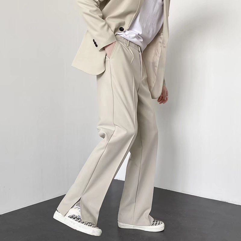 Grey Khaki Black Suit Pants Me - Korean Men Formal Wear ulasan dan harga