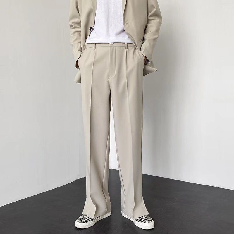 Grey Khaki Black Suit Pants Me - Korean Men Formal Wear ulasan dan harga