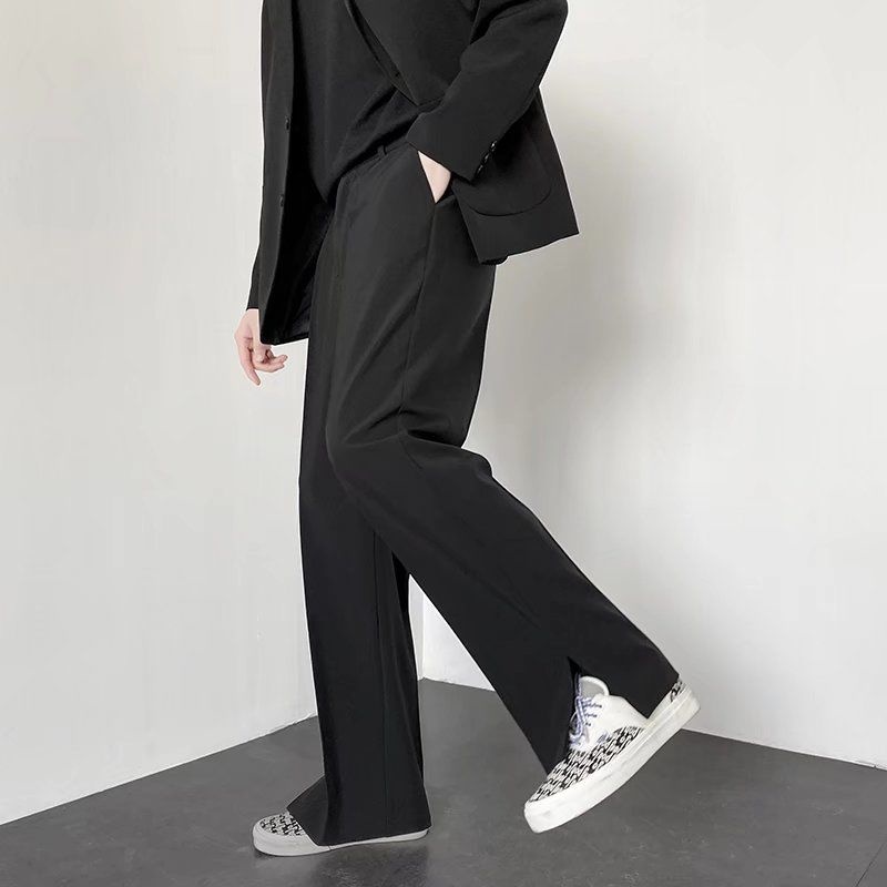 Grey Khaki Black Suit Pants Me - Korean Men Formal Wear ulasan dan harga