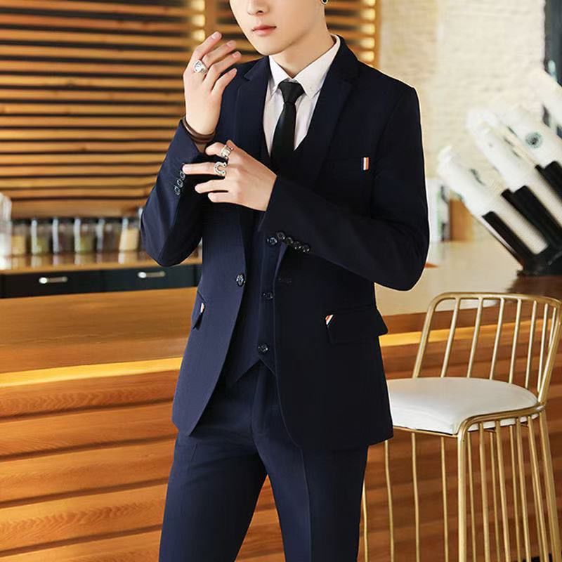 Men's 2 Piece Slim Fit Suit Ko - Korean Men Formal Wear ulasan dan harga