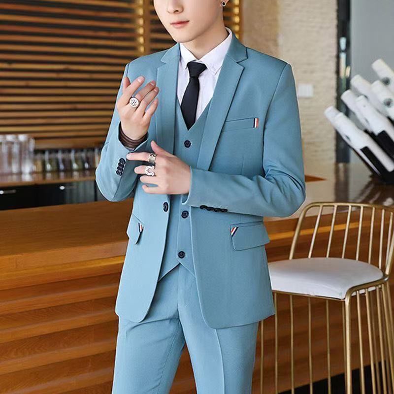 Men's 2 Piece Slim Fit Suit Ko - Korean Men Formal Wear ulasan dan harga