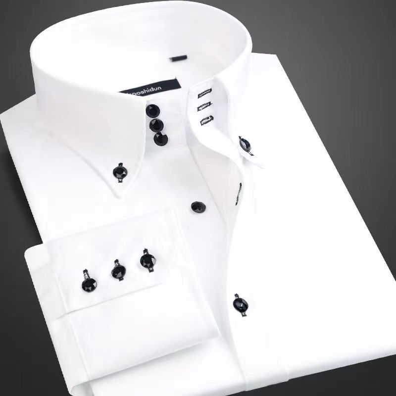Dress Shirt for Men Button-dow - Korean Men Formal Wear ulasan dan harga