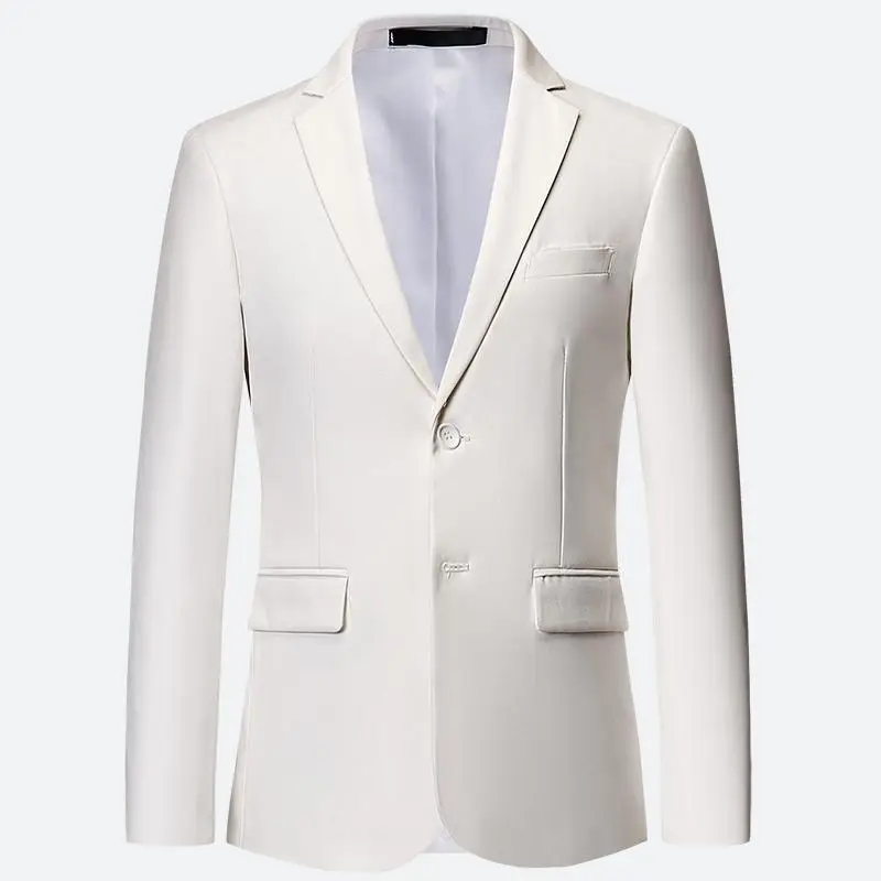 Men White Formal Jackets Two B - Korean Men Formal Wear ulasan dan harga
