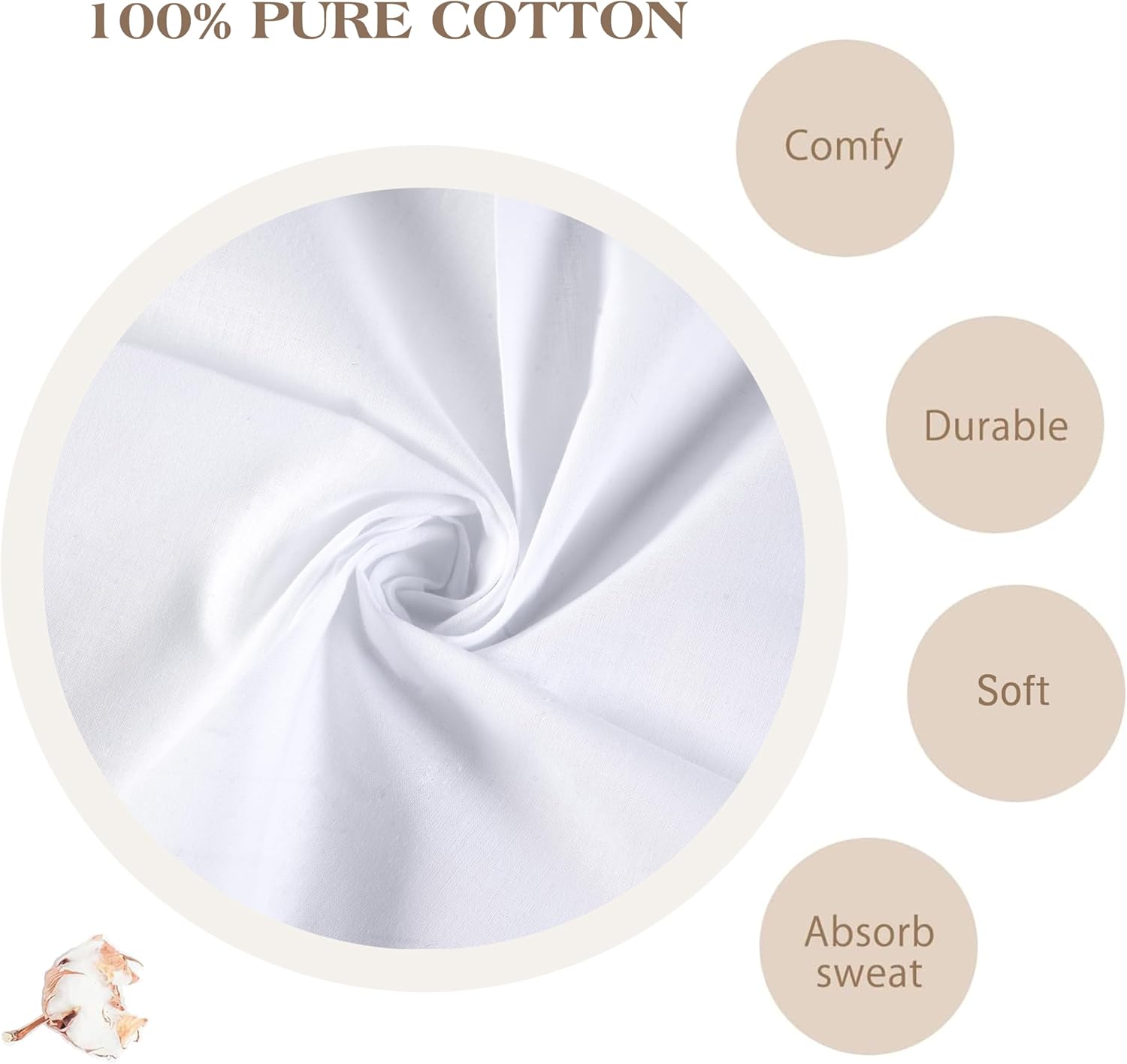 Men's Pure White 100% Cotton H - Monogrammed Handkerchief ulasan dan harga