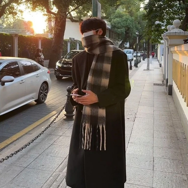 Korean Inspired Men's Wool Ove - Korean Men Formal Wear ulasan dan harga