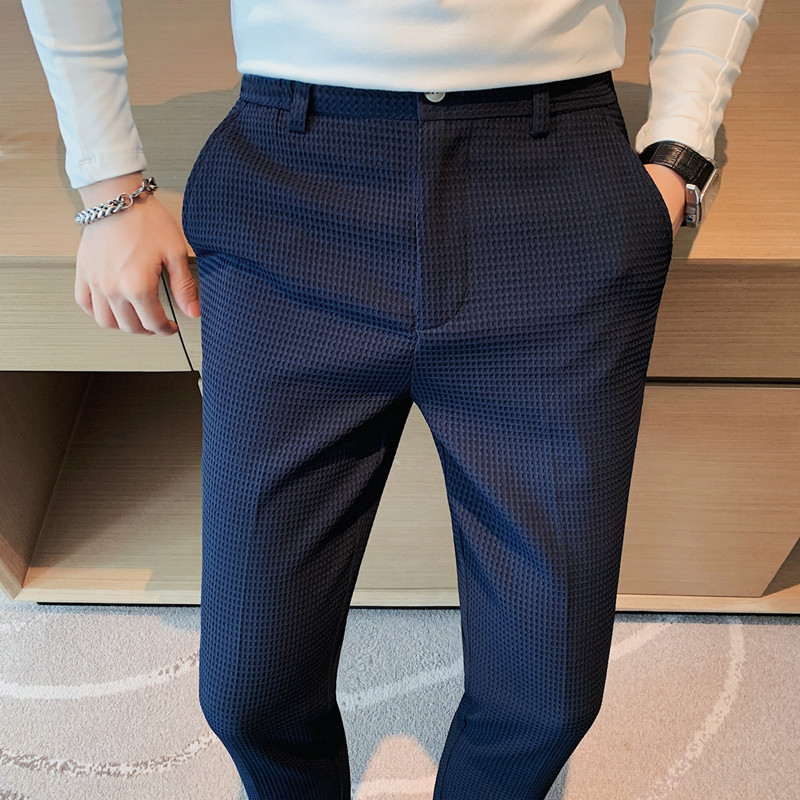2024 Autumn New Waffle Stretch - Men'S Formal Style ulasan dan harga
