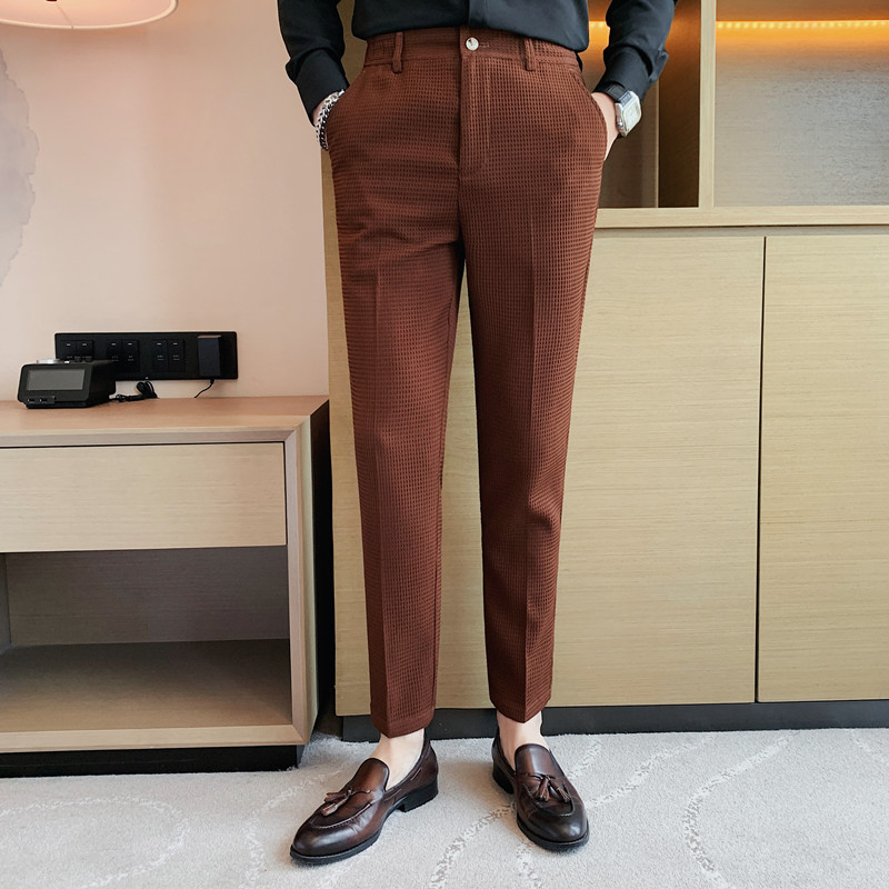 2024 Autumn New Waffle Stretch - Men'S Formal Style ulasan dan harga