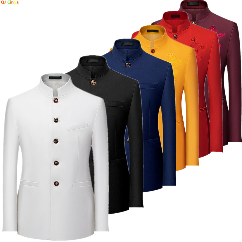 2026 Men's Chinese Style Long  - Korean Men Formal Wear ulasan dan harga