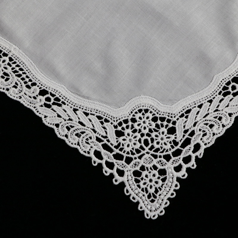 A009 White Cotton 100 Piece La - Monogrammed Handkerchief ulasan dan harga