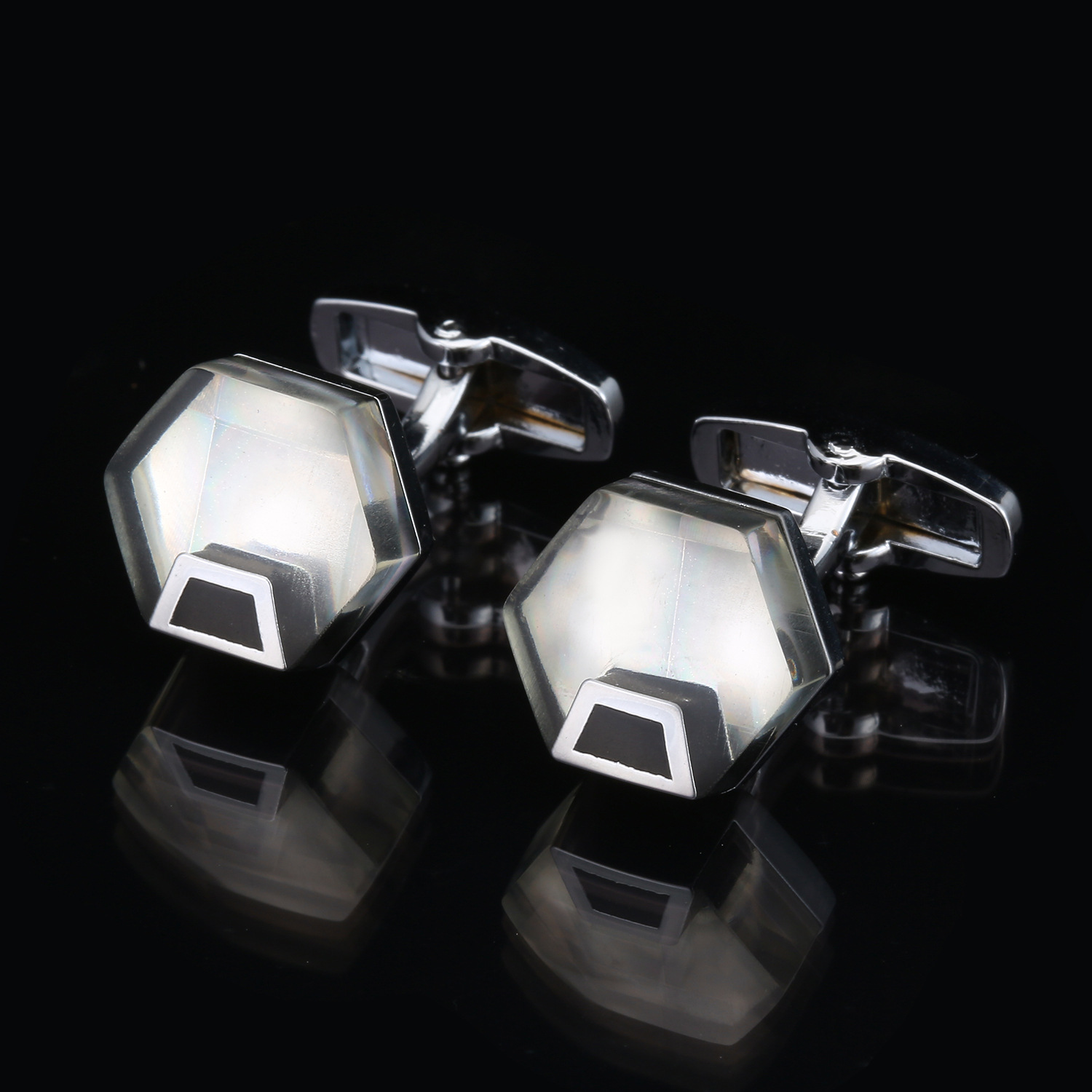 New Fashion Man Rhinestones Ge - Dress Shirt French Cuff ulasan dan harga