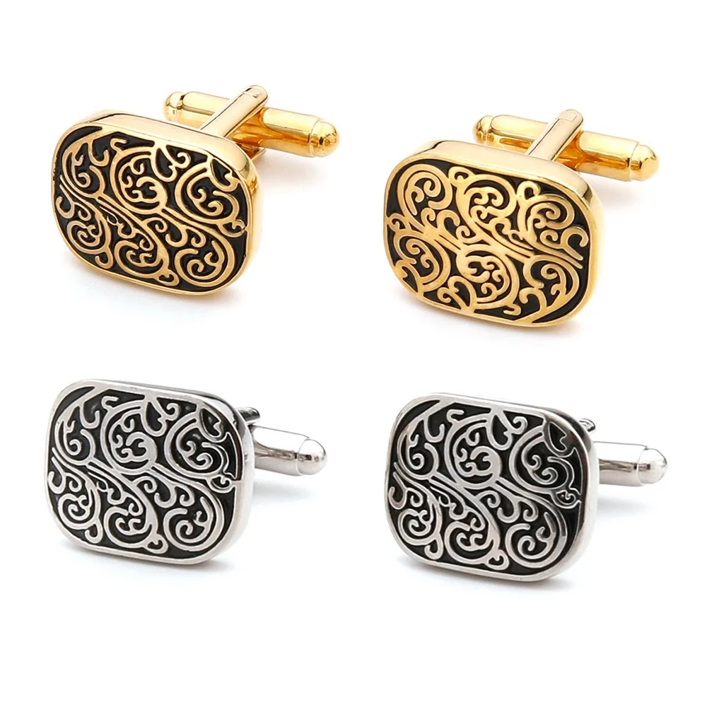 High Quality Gold Cufflinks Vi - Dress Shirt French Cuff ulasan dan harga