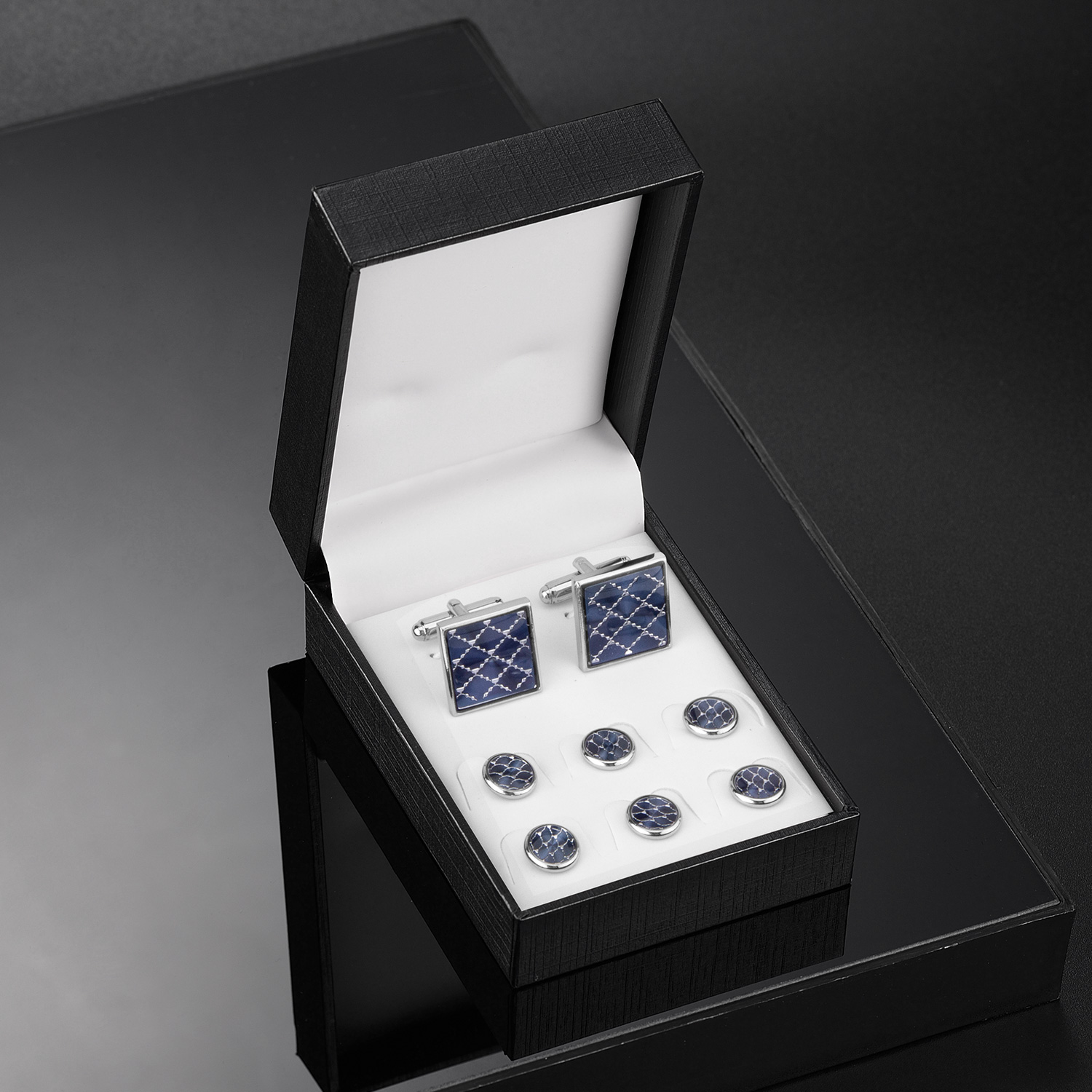 Cufflinks And Studs Set Shirt  - Dress Shirt French Cuff ulasan dan harga