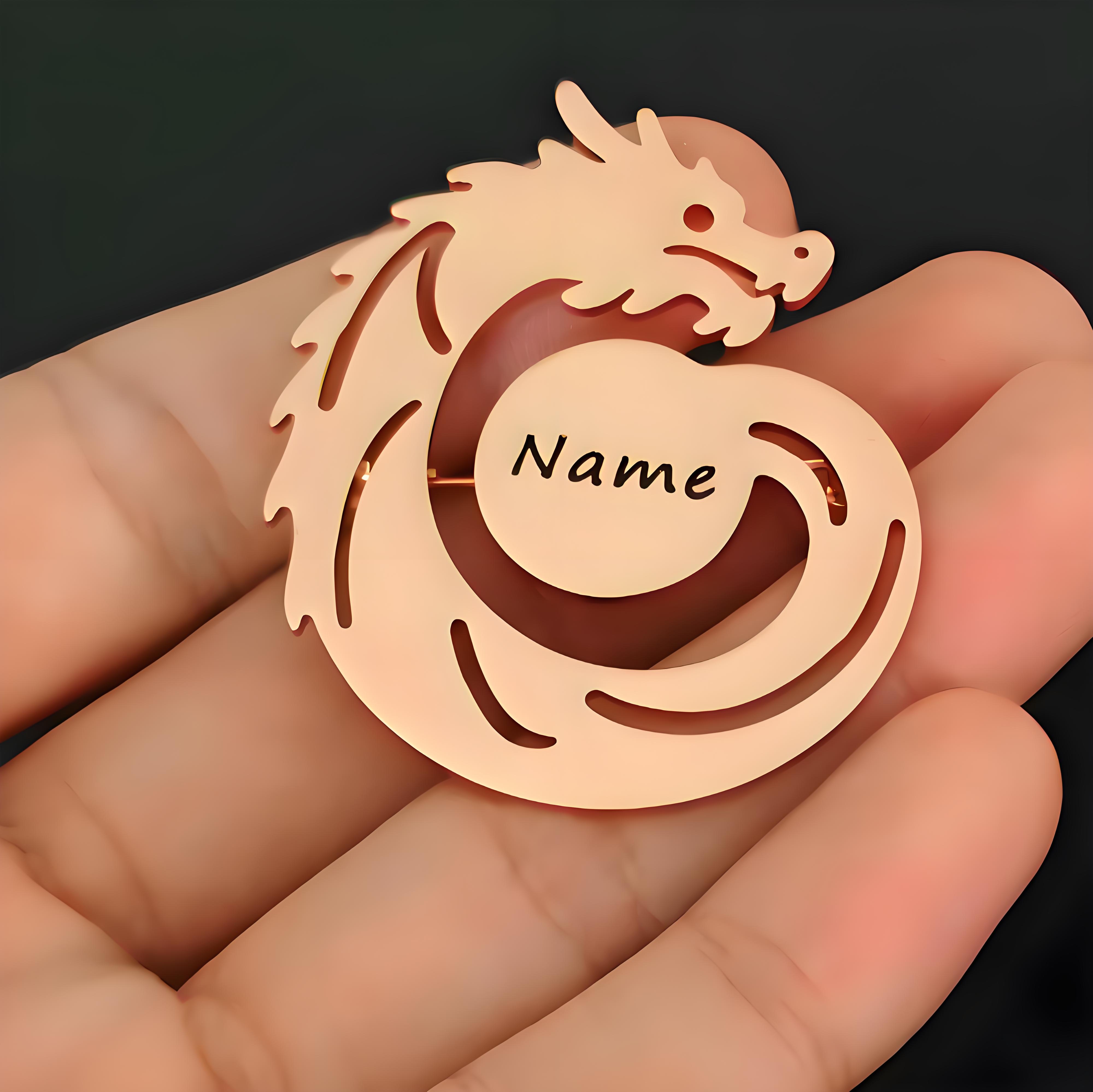 Custom Name Dragon Brooch, Per - Men'S Formal Wear Jewelry ulasan dan harga