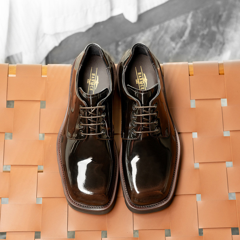 Elegant leather shoes for men, - Korean Men Formal Wear ulasan dan harga