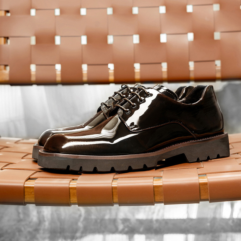 Elegant leather shoes for men, - Korean Men Formal Wear ulasan dan harga