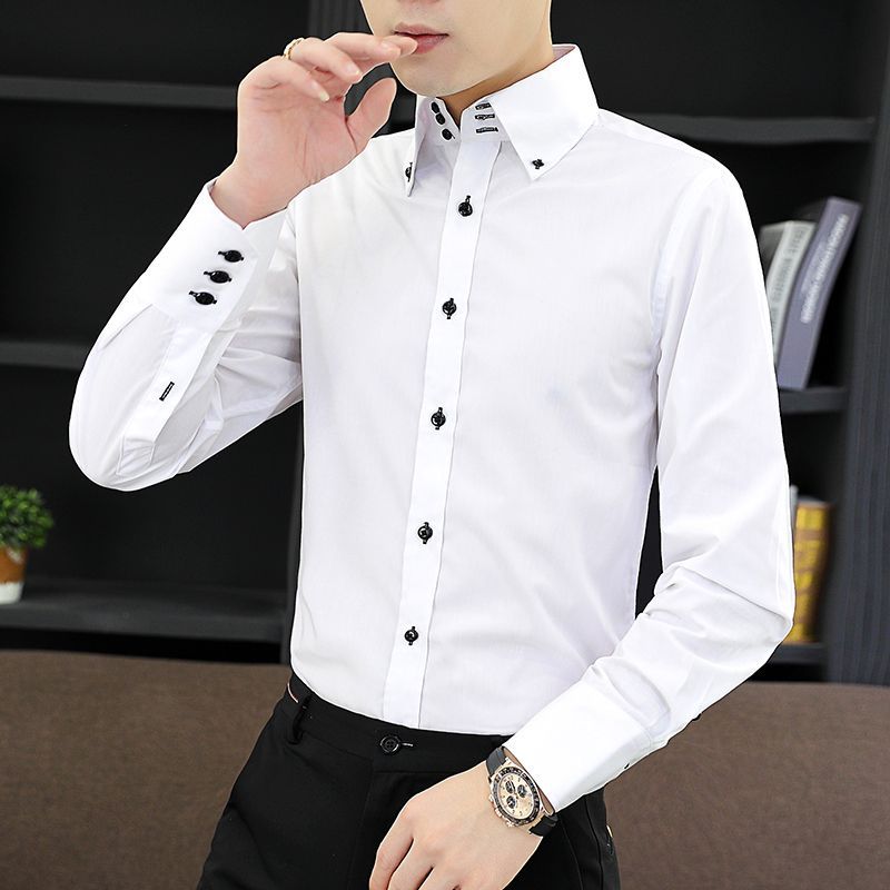 Spring Autumn Men's Executive  - Korean Men Formal Wear ulasan dan harga