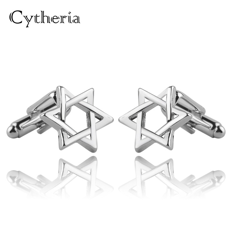 Hexagonal star Cufflinks For M - Dress Shirt French Cuff ulasan dan harga