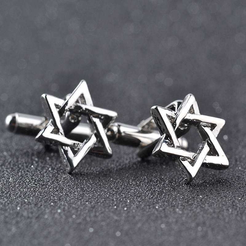 Hexagonal star Cufflinks For M - Dress Shirt French Cuff ulasan dan harga