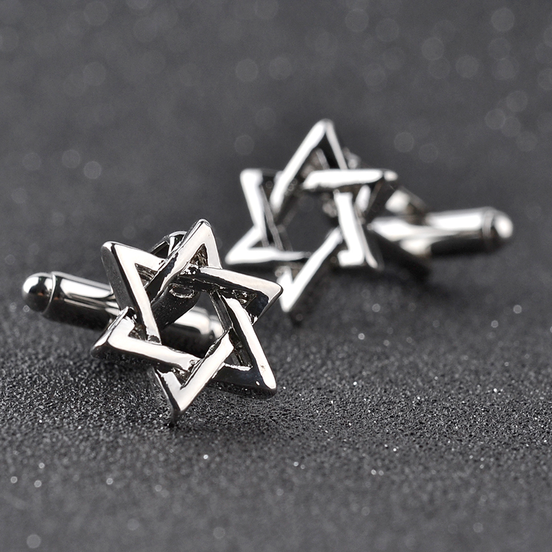 Hexagonal star Cufflinks For M - Dress Shirt French Cuff ulasan dan harga