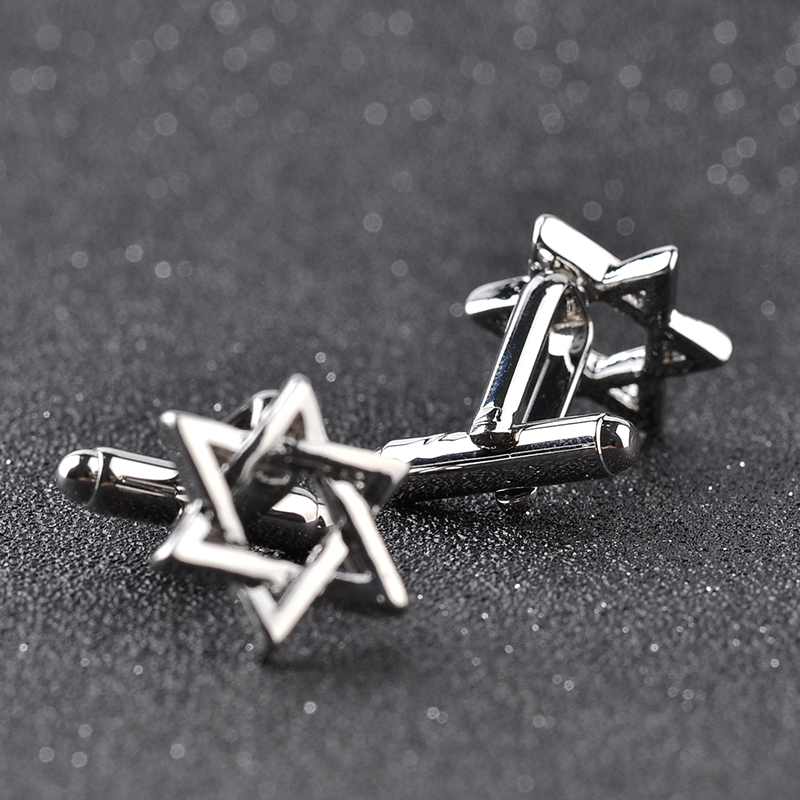 Hexagonal star Cufflinks For M - Dress Shirt French Cuff ulasan dan harga