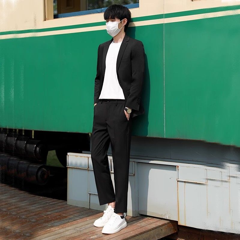Men's Lightweight Summer Suit  - Korean Men Formal Wear ulasan dan harga
