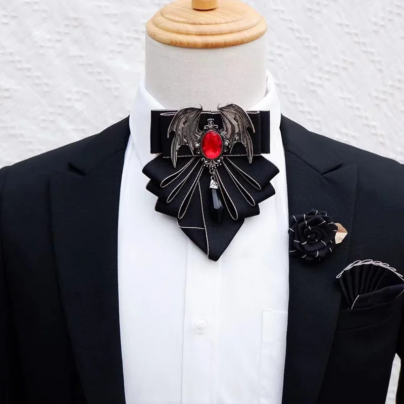 Men's Bow Tie Brooch Set Briti - Korean Men Formal Wear ulasan dan harga