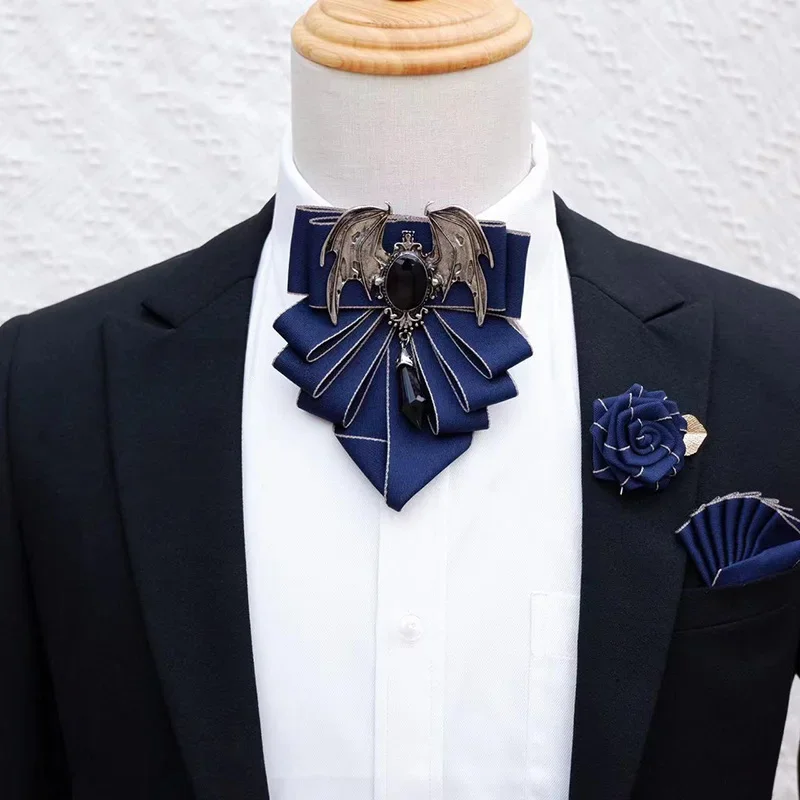 Men's Bow Tie Brooch Set Briti - Korean Men Formal Wear ulasan dan harga