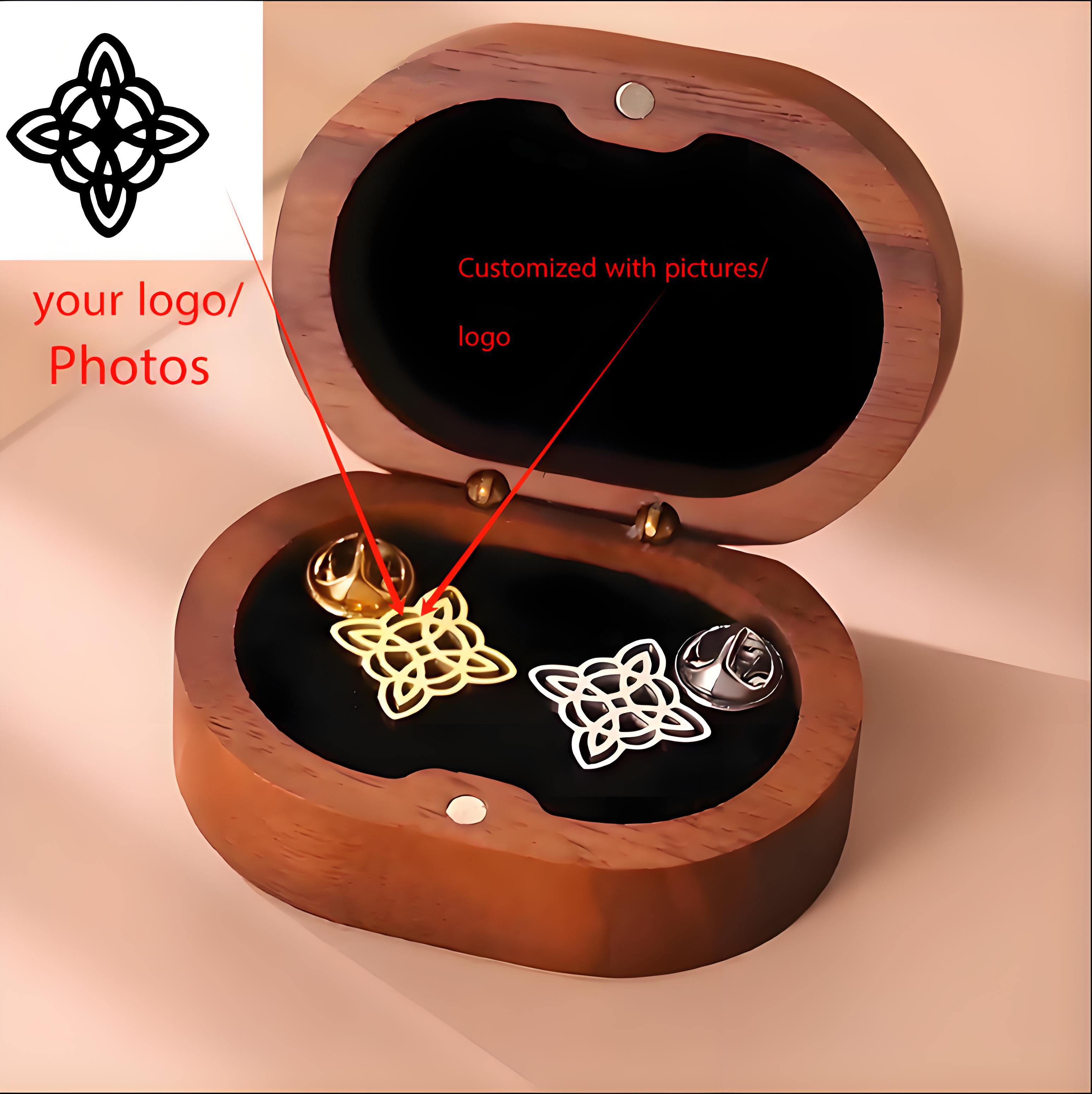 High - End Custom Logo Brooch  - Men'S Formal Wear Jewelry ulasan dan harga