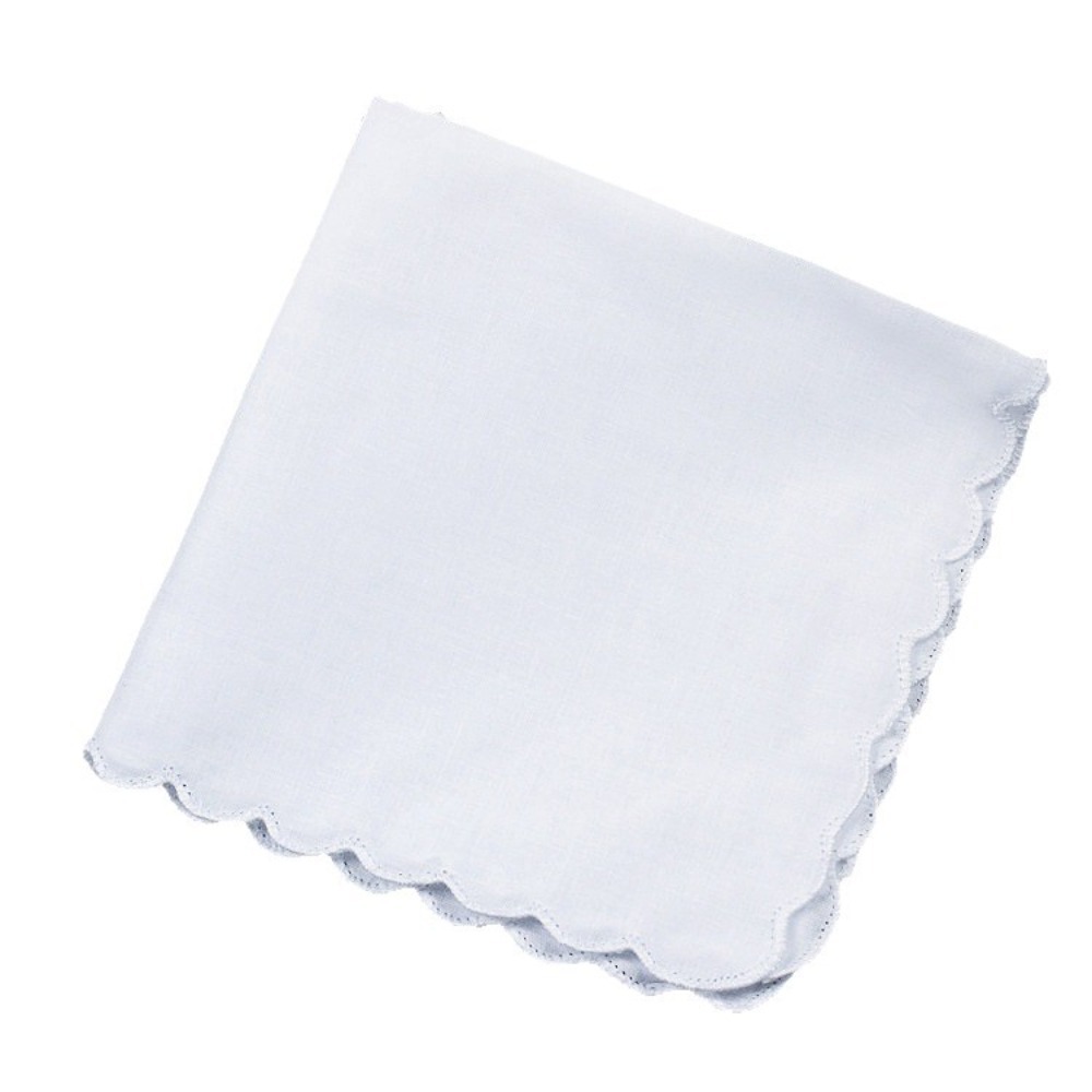 All cotton pure handkerchief w - Monogrammed Handkerchief ulasan dan harga