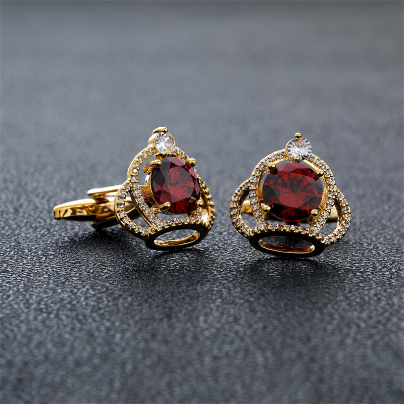 Men's Cufflinks Crown Zircon R - Dress Shirt French Cuff ulasan dan harga