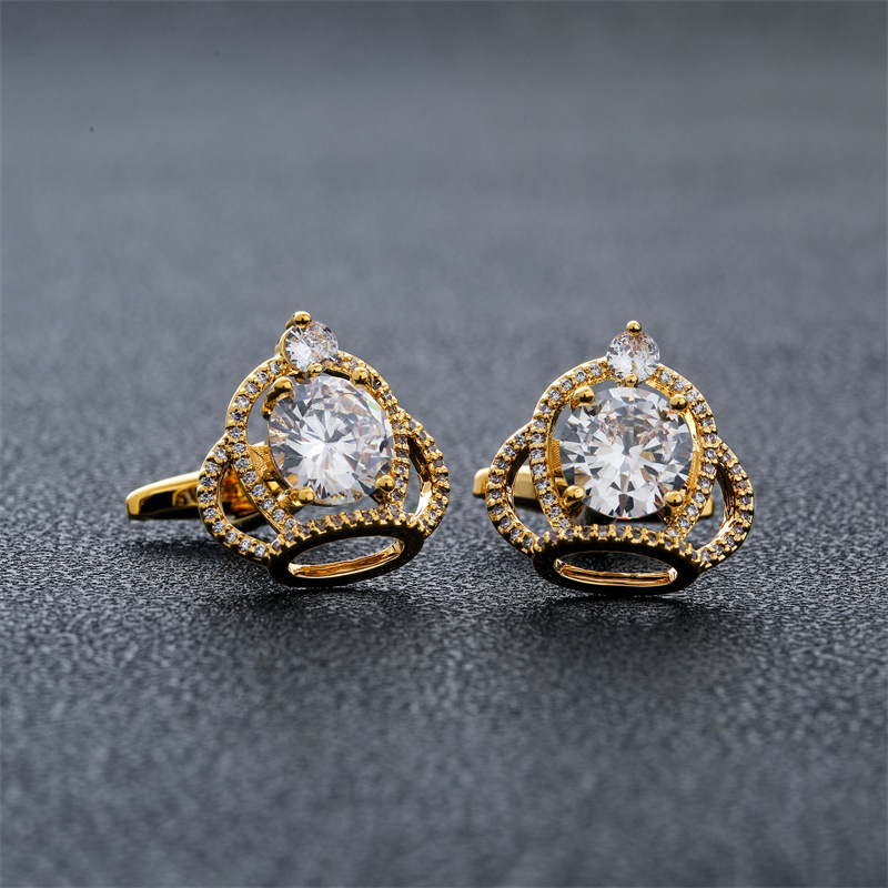 Men's Cufflinks Crown Zircon R - Dress Shirt French Cuff ulasan dan harga