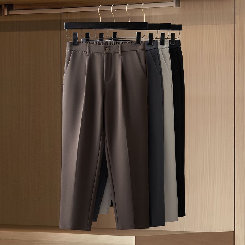 Men's Slim Fit Formal Suit Pan - Korean Men Formal Wear ulasan dan harga