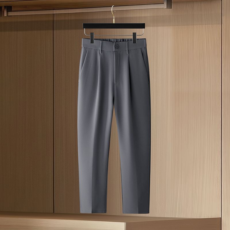 Men's Slim Fit Formal Suit Pan - Korean Men Formal Wear ulasan dan harga